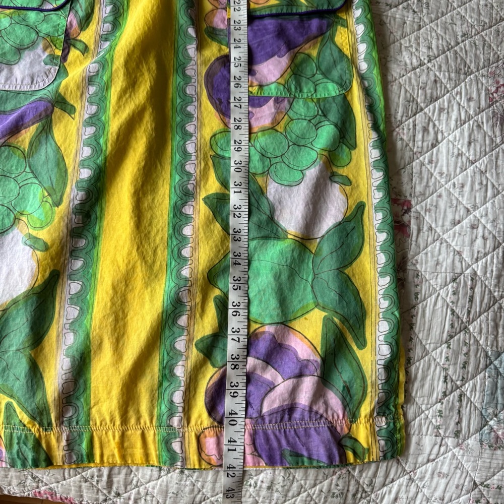 Vintage Livio de Simone Colorful Dress with Floral Pattern Made in Capri Italy - Picture 9 of 11